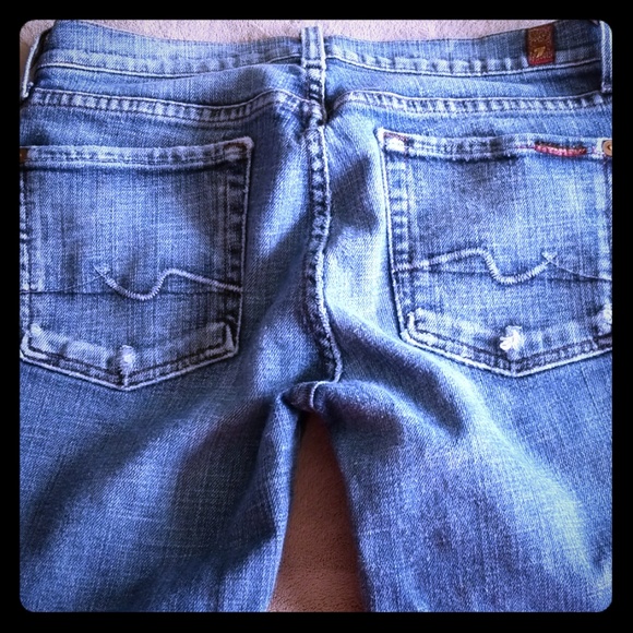 7 for all kind Mankind Bootcut Jeans size 27 - Picture 1 of 7